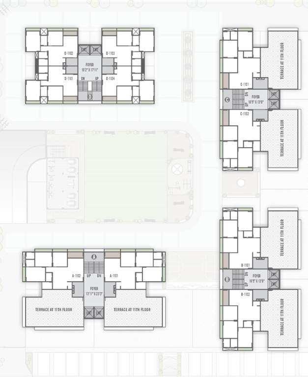  swam sky Block A Cluster Plan for 11th Floor