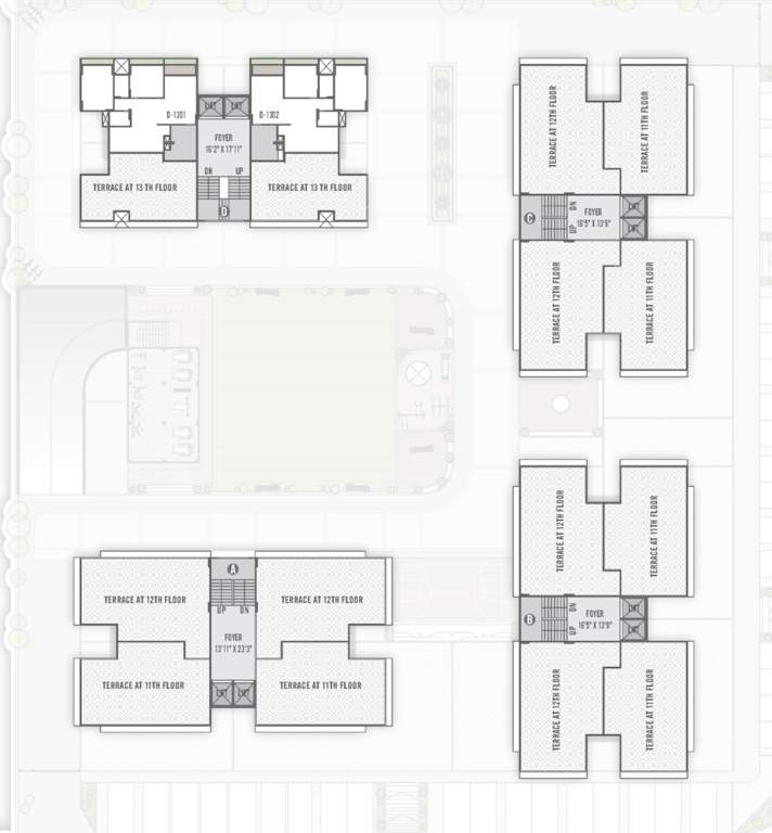  swam sky Block D Cluster Plan for 13th Floor