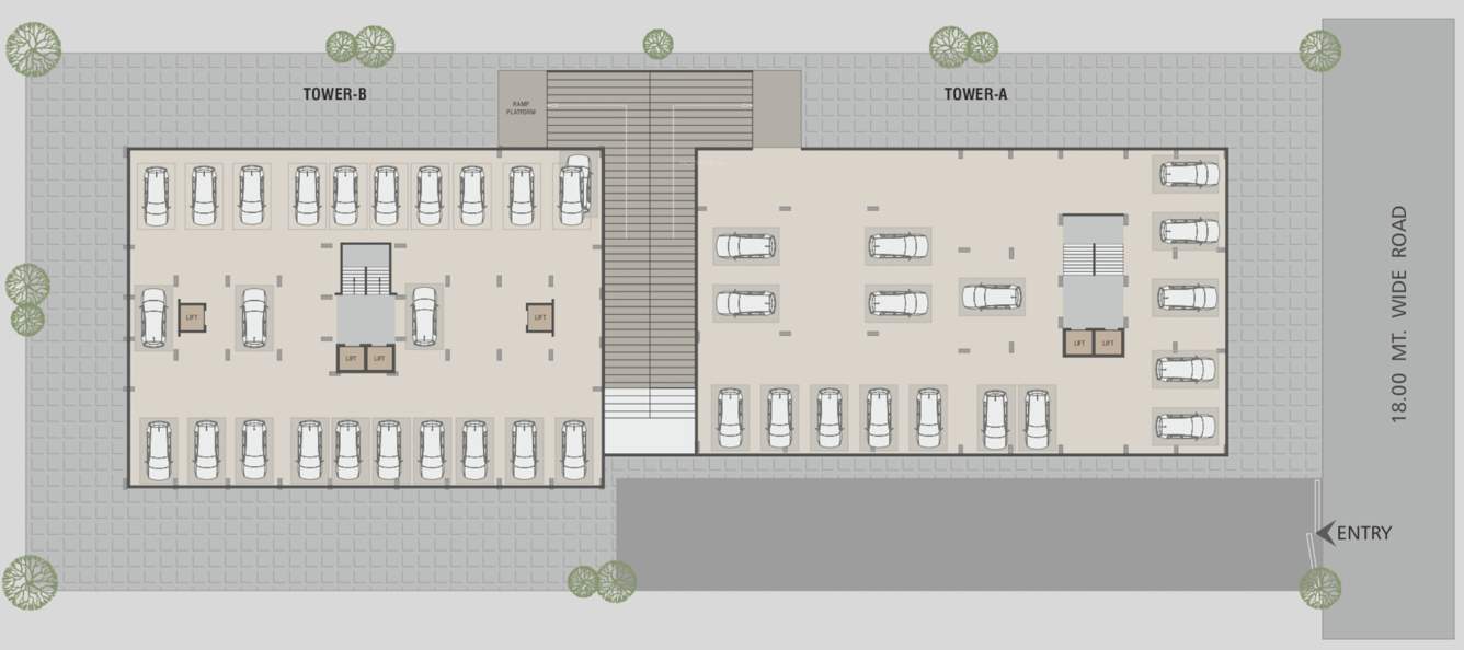  aura Tower A Basement Cluster Plan