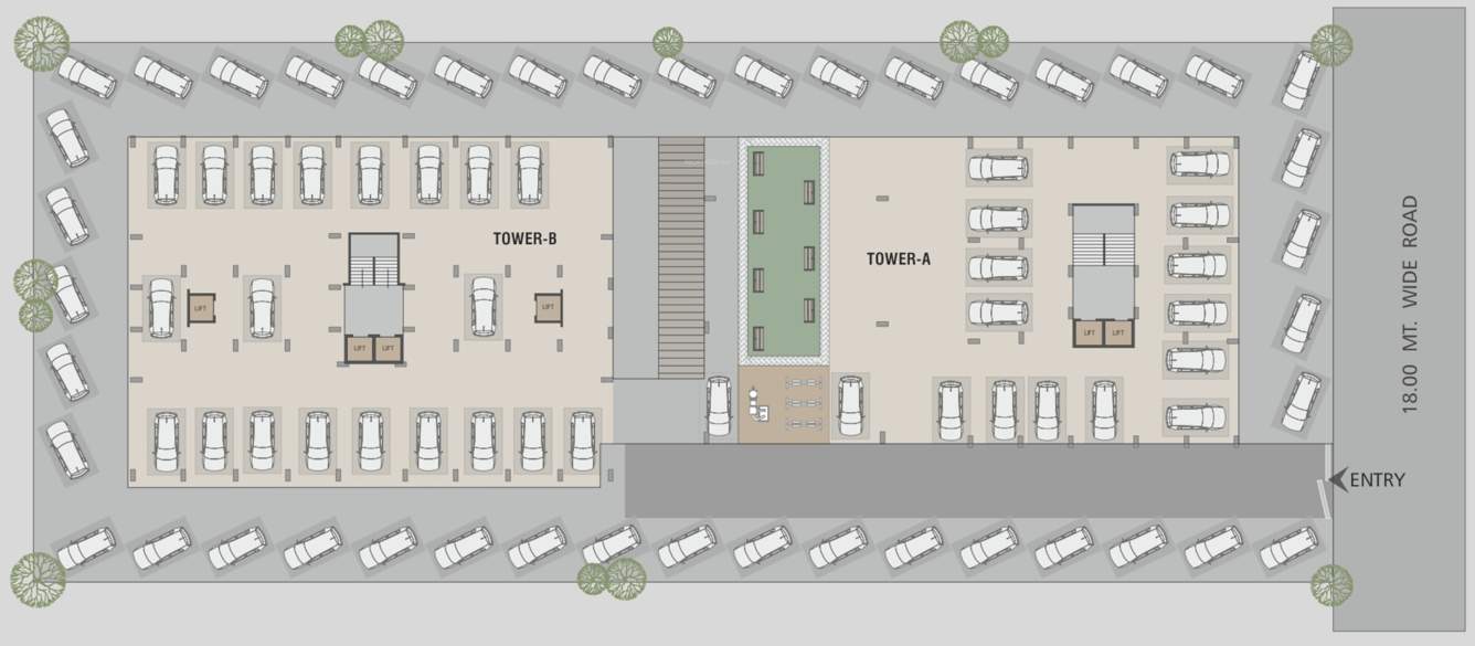  aura Tower A Cluster Plan for ground Floor