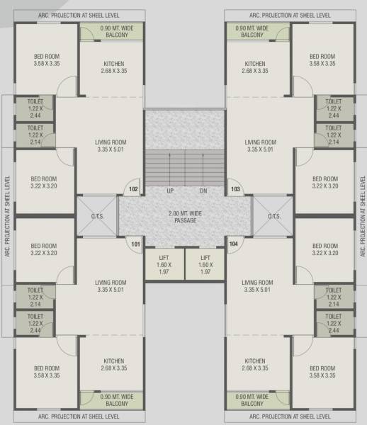  aura Tower A Cluster Plan from 1st to 10th Floor