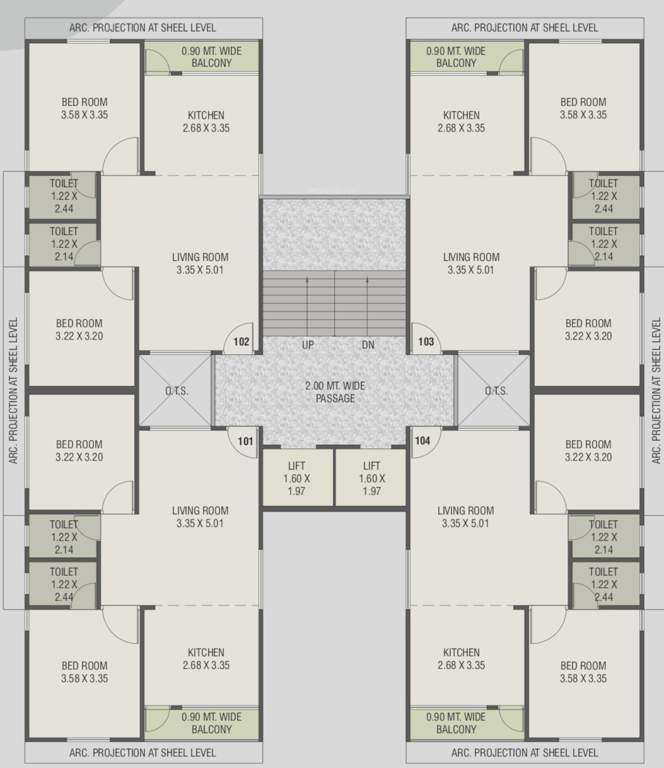  aura Tower A Cluster Plan from 1st to 10th Floor