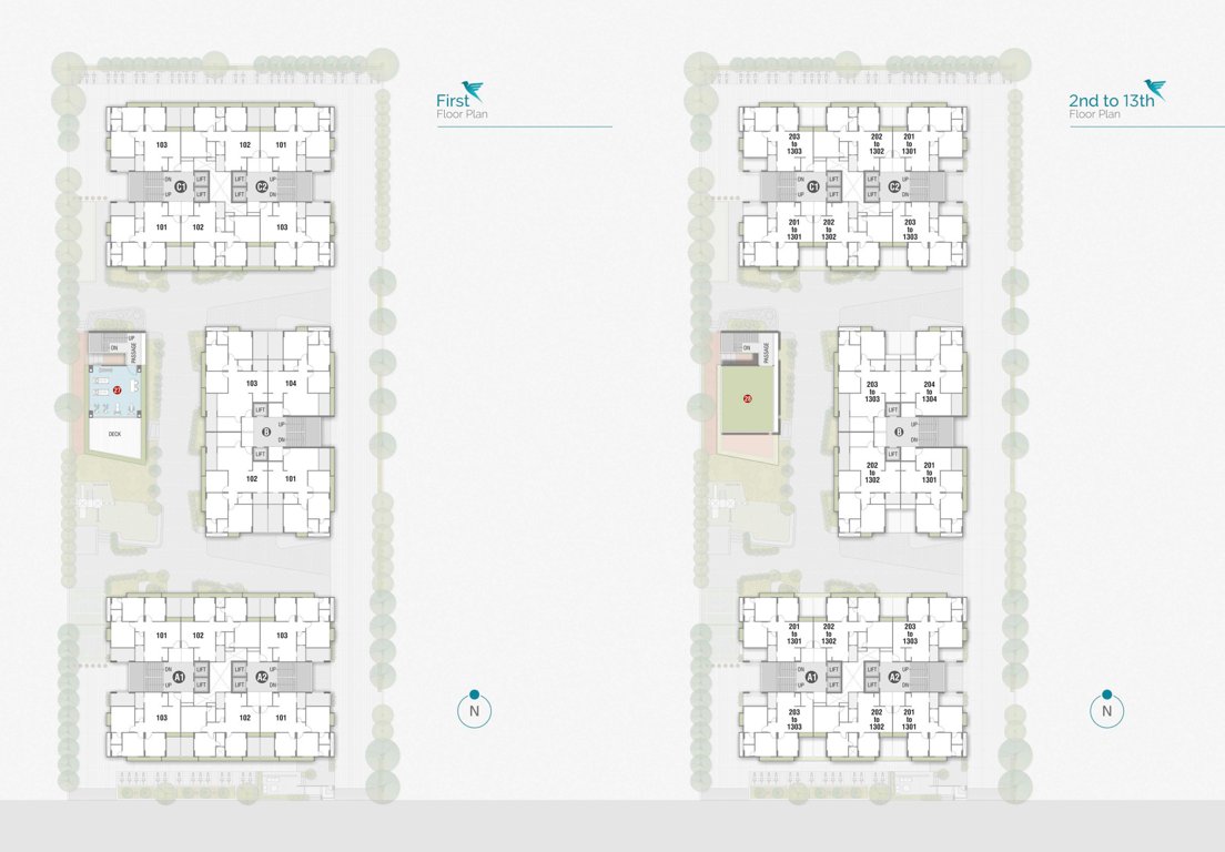  the skylark Block  A1+A2 Cluster Plan