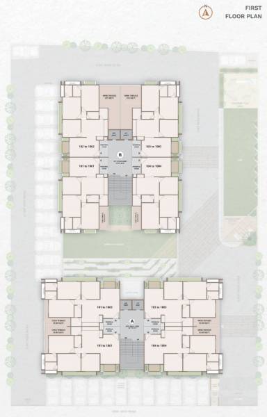  skyz-2 Block A  And Block B Cluster Plan for 1st Floor