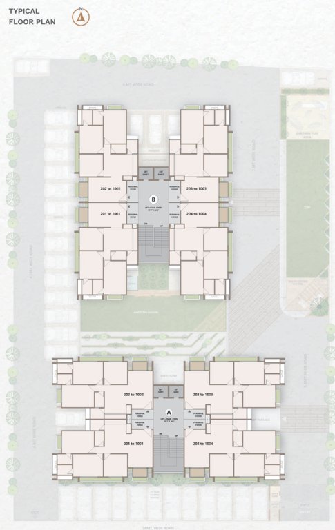  skyz 2 Block A  And Block B Cluster Plan from 2nd to 10th Floor