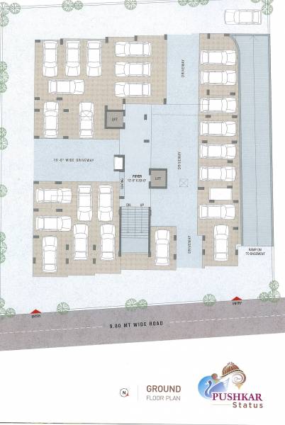  pushkar-status Pushkar Status Cluster Plan For Ground Floor