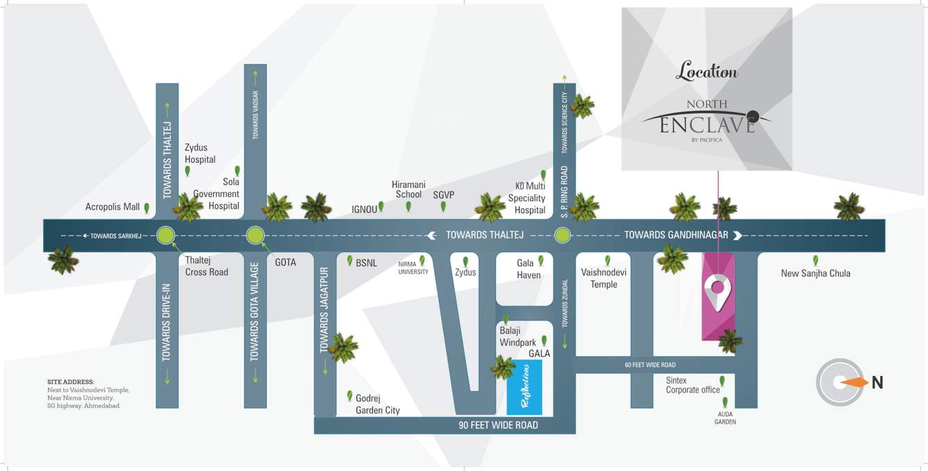  north enclave l block Location Plan