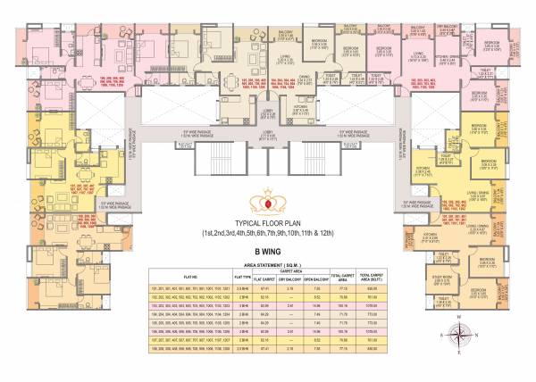  regalia Block B Cluster Plan For Typical Floor