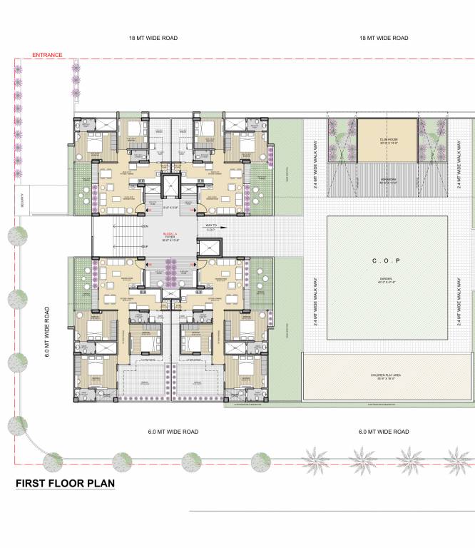  elite Block A Cluster Plan for 1st Floor