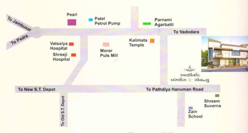  aashirwad-bunglows-and-avenue Location Plan