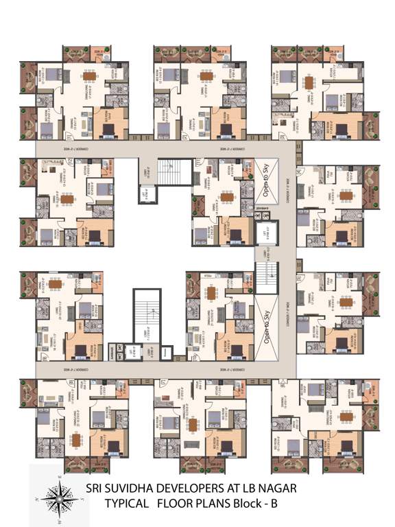  vantage kvs raju towers BLOCK   A Cluster Plan