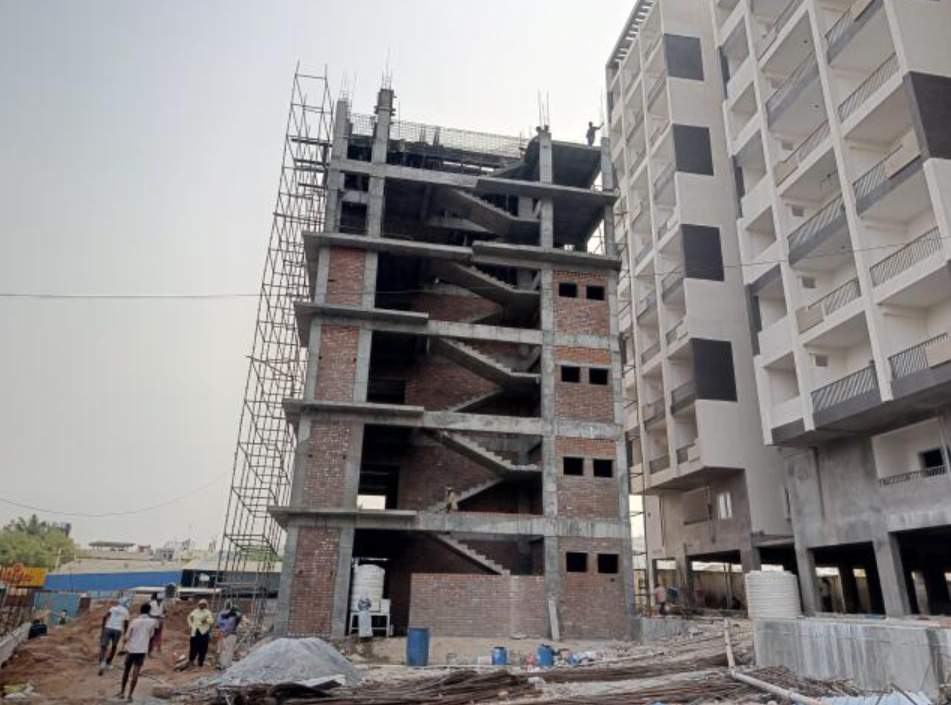  vantage kvs raju towers Block   A Construction Status March 25