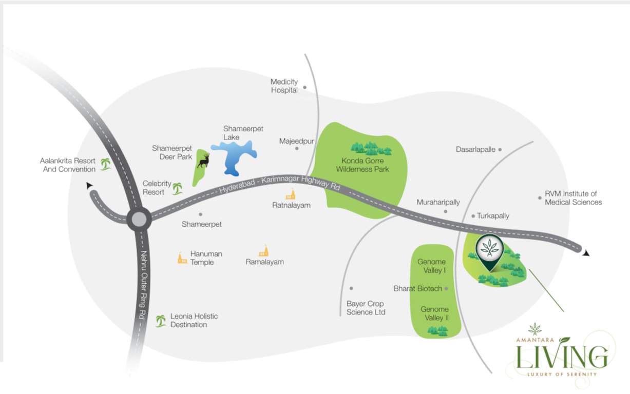  amantara living Location Plan
