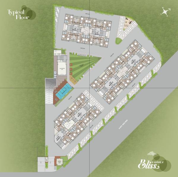  darshanam-bliss Tower 2 Cluster Plan