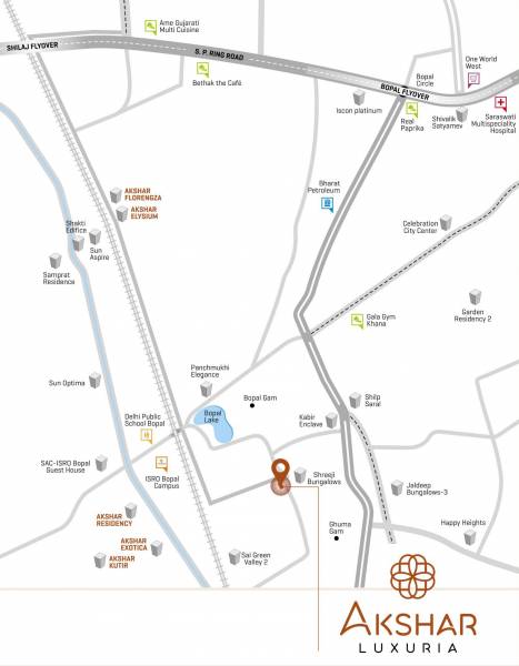  akshar-luxuria Location Plan