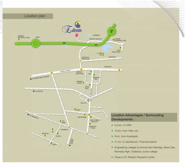  esteem Location Plan