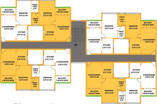  casa-de-flores Block B Cluster Plan from ground to 2nd Floor