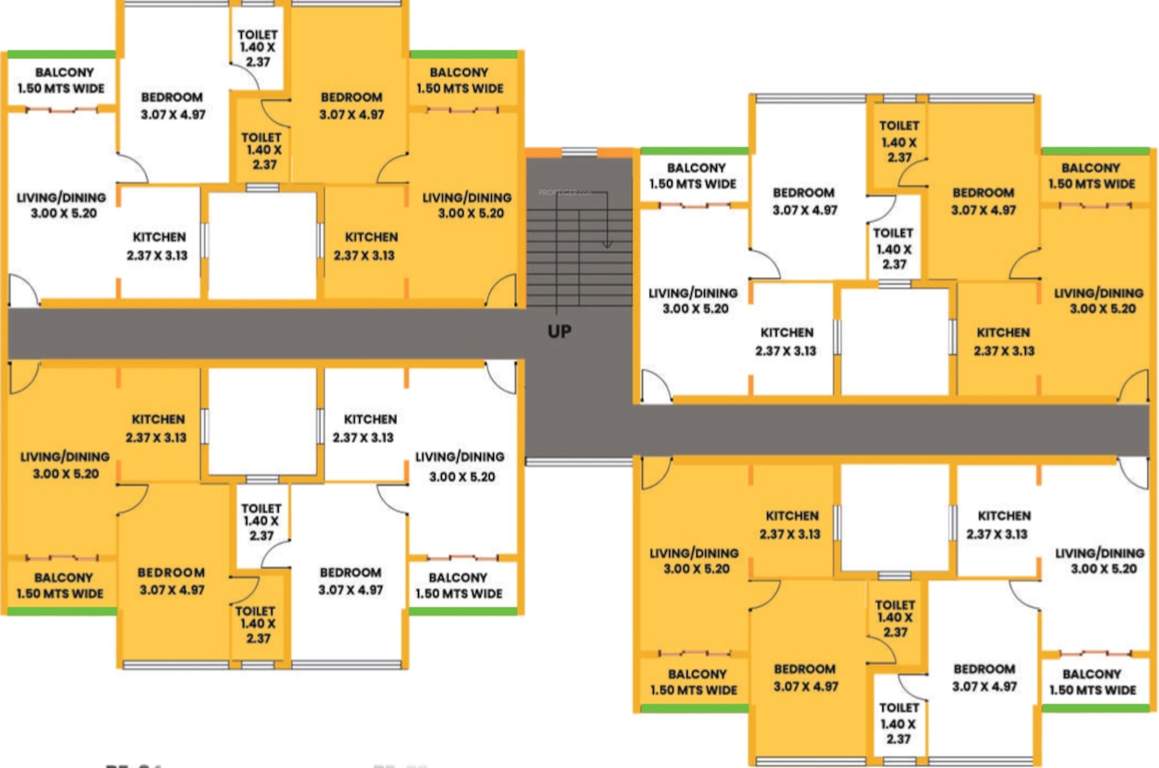  casa de flores Block B Cluster Plan from ground to 2nd Floor