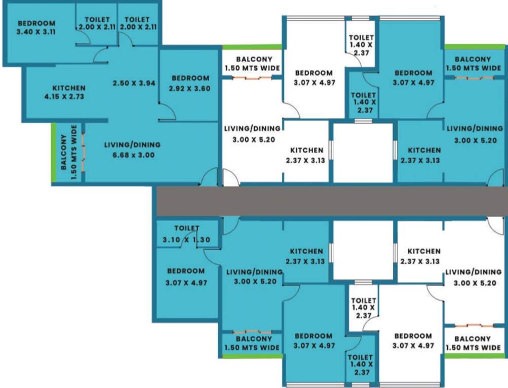  casa de flores Block C Cluster Plan from ground to 2nd Floor