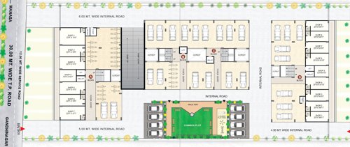  kedar-residency Block A B C and D Cluster Plan for ground Floor