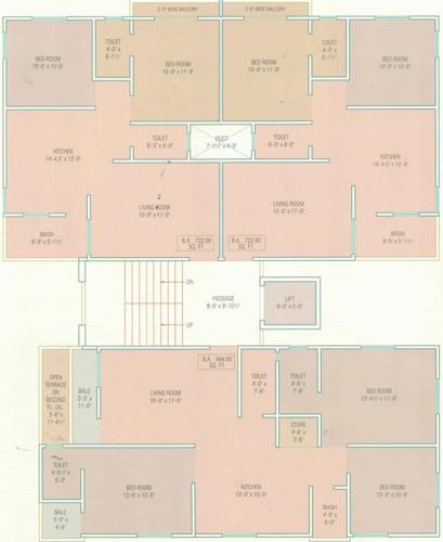  abhishek-avenue Abhishek Avenue Cluster Plan from 2nd to 7th Floor