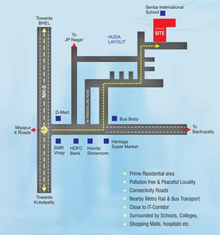  sr fortune city Location Plan