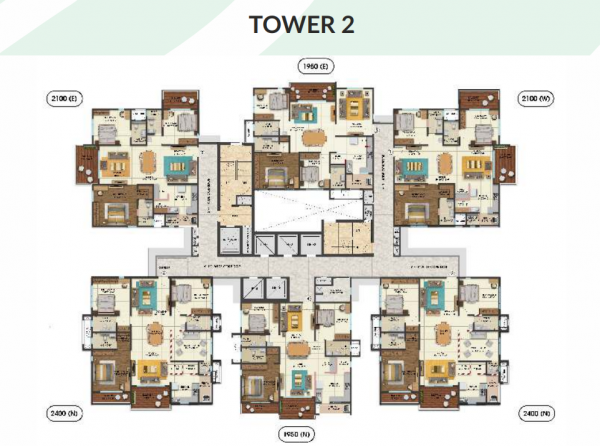  westbrook Tower-2 Cluster Plan