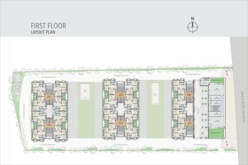  vandanam Block A TO F Cluster Plan For 1st Floor