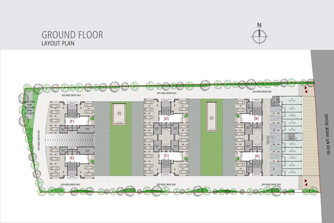  vandanam Block A To F Cluster Plan For Ground Floor