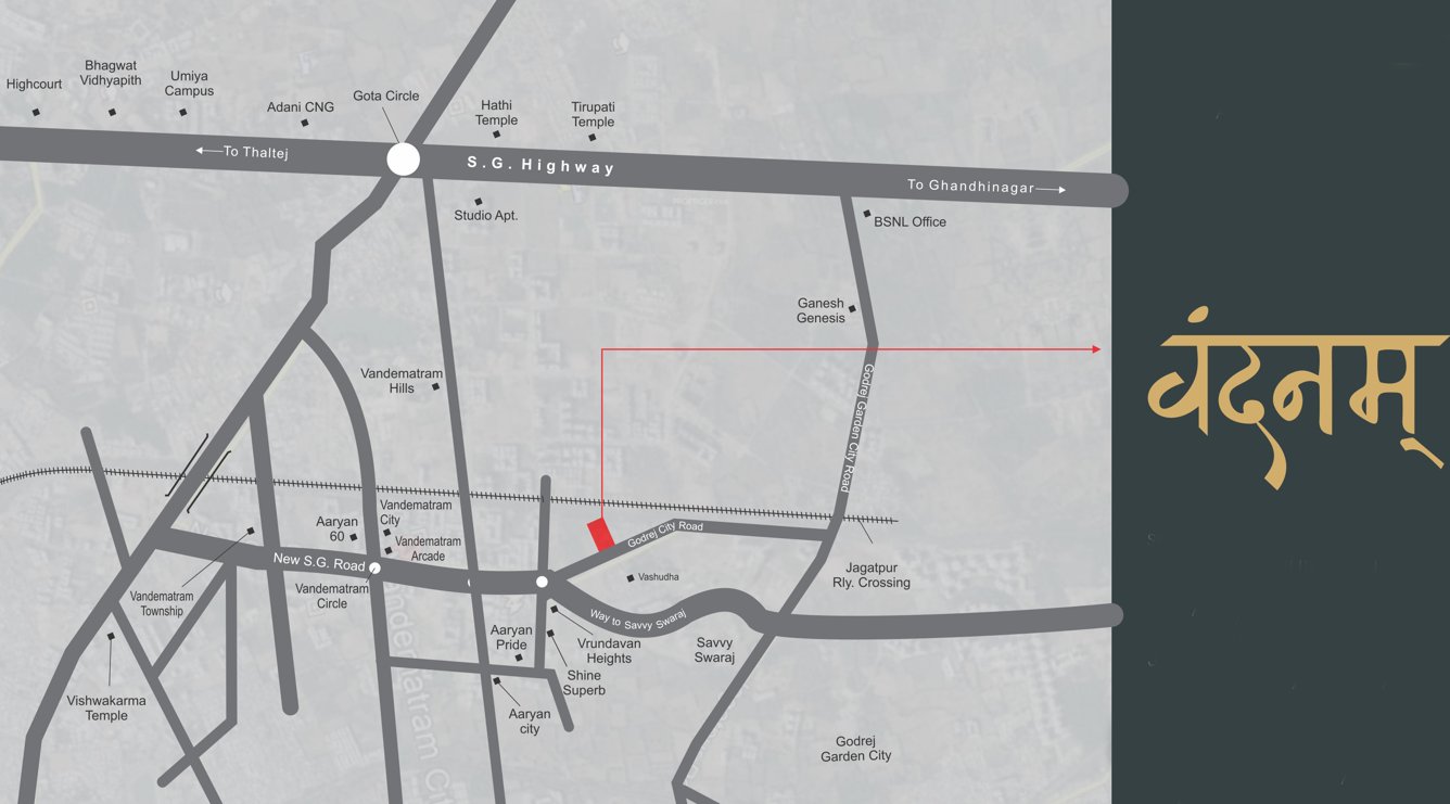  vandanam Location Plan