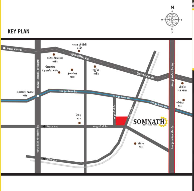 somnath industrial park Location Plan