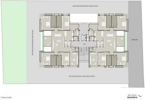  skydeck-seasons Skydeck Seasons Cluster Plan from 1st to 6th Floor