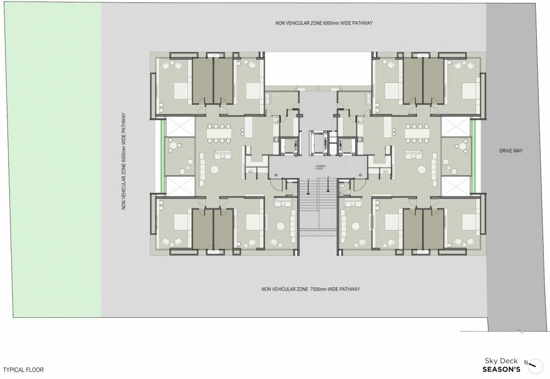  skydeck seasons Skydeck Seasons Cluster Plan from 1st to 6th Floor