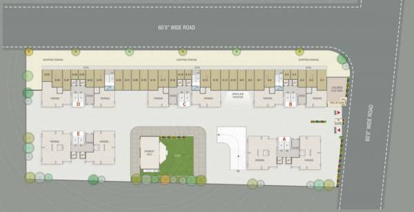  saffron-valley Block A B C D and E Cluster Plan for ground Floor