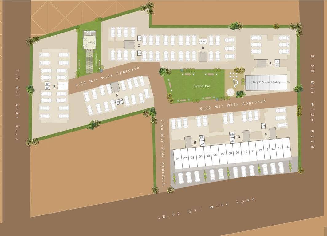  swarnim sky A Cluster Plan For Ground Floor
