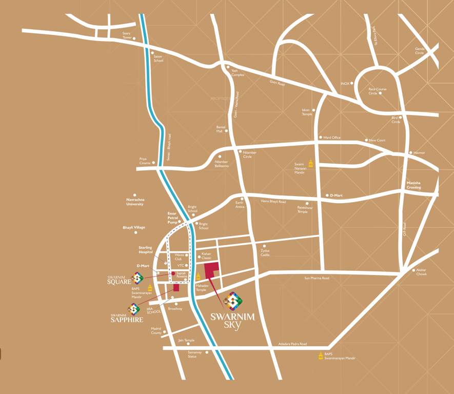  swarnim sky Location Plan