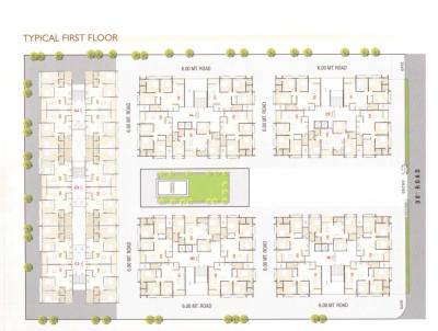  residency Block A To G Cluster Plan For Typical Floor