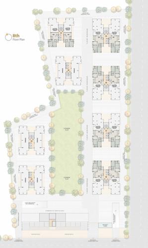  vinayak-courtyard Block A To H Cluster Plan for 8th Floor
