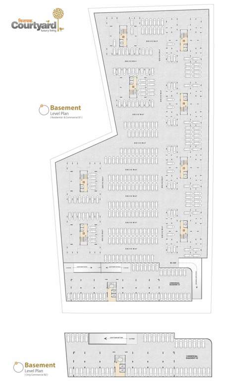  vinayak courtyard Block A To H Cluster Plan For Basement Floor