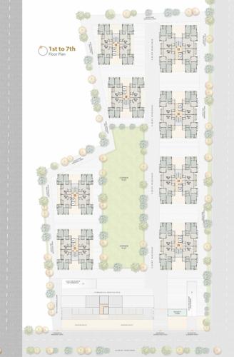  vinayak-courtyard Block A To H Cluster Plan From 1st to 7th Floor