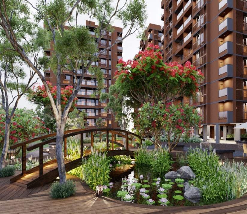  vinayak courtyard Landscape Garden and Tree Planting