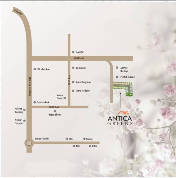 Location Plan antica-greens Location Plan
