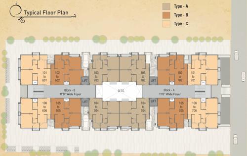  ahmed-avenue Block A And Block B Cluster Plan from 1st to 6th Floor