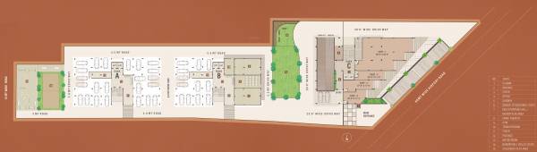  antelia Block A, B And C Cluster Plan for ground Floor
