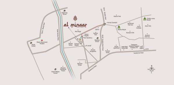  al-minaar-heights Location Plan