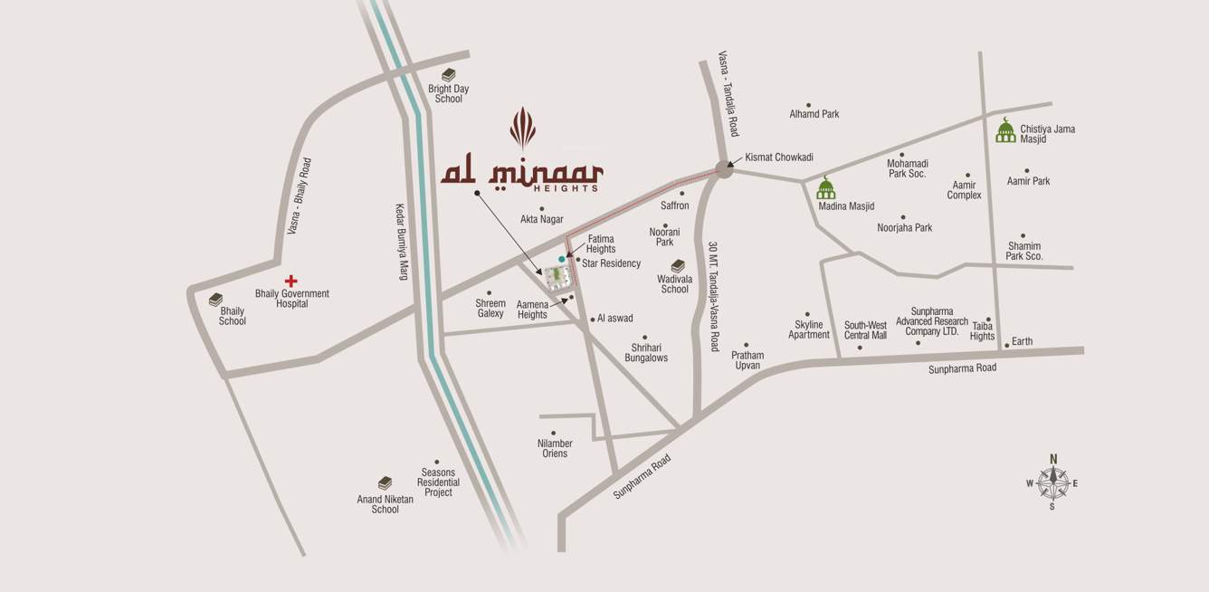  al minaar heights Location Plan