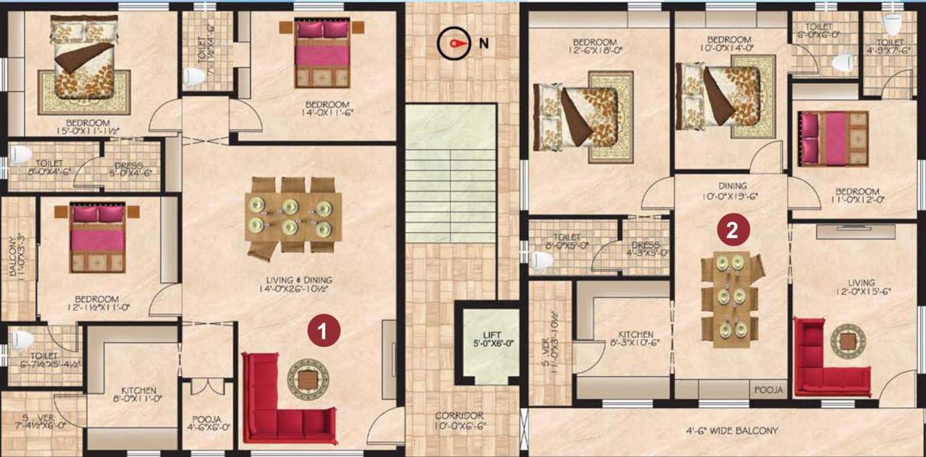  ss nivas 1 SS Nivas 1 Cluster Plan From 1st To 5th Floor