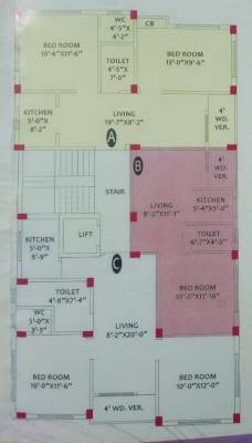  rainbow-appartment Rainbow Appartment Cluster Plan