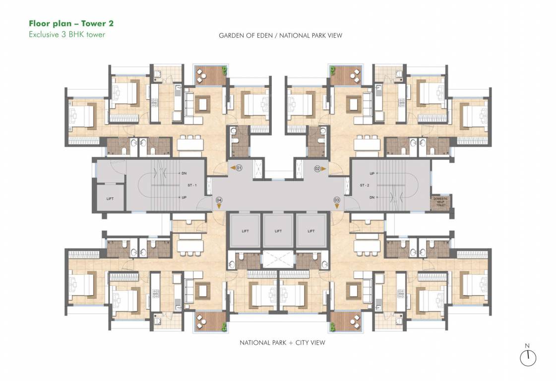  woods Typical Cluster Plan