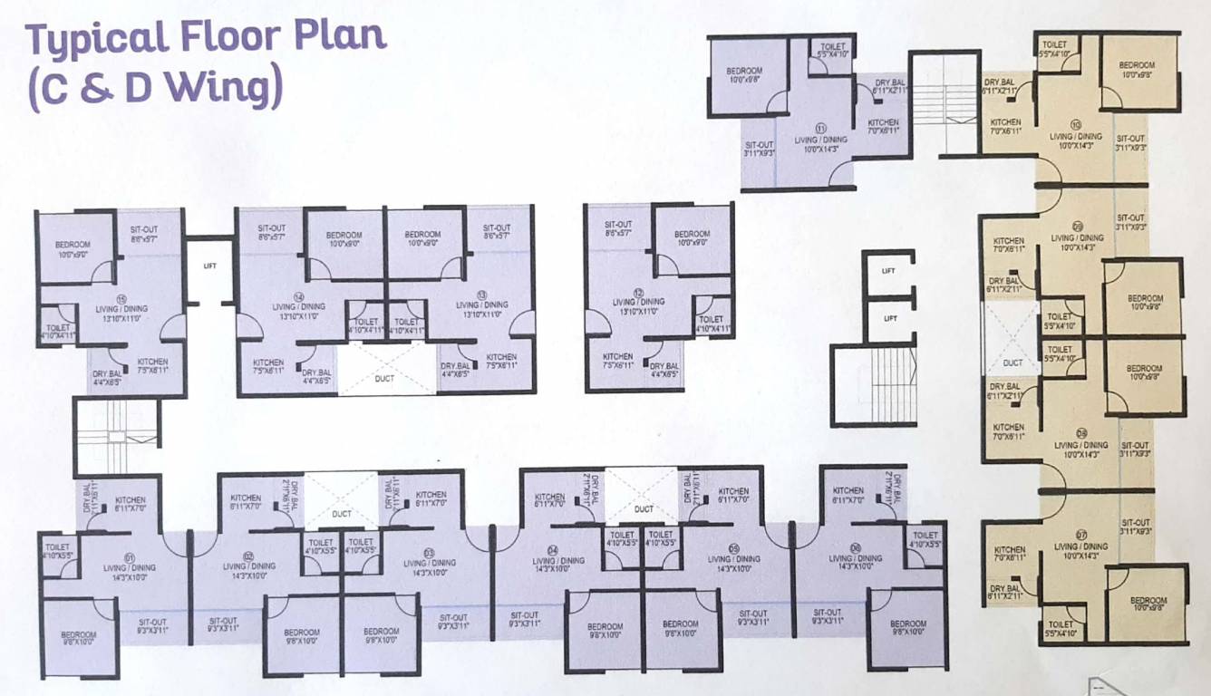  khushvista  Wing A Cluster Plan